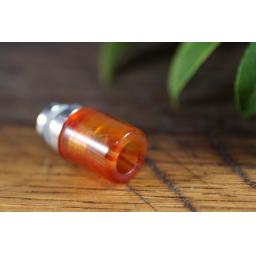 Red glass drip tip