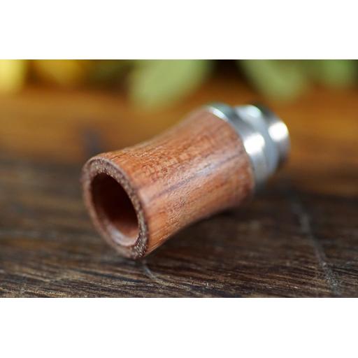 Wide bore wooden drip tip