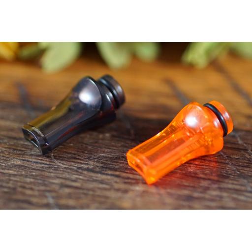 Flat plastic drip tip